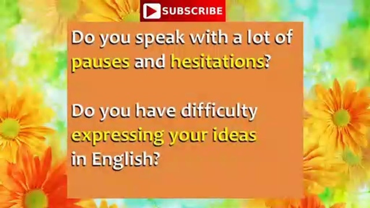 (In English) Speak English Fluently and Naturally