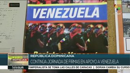 República Dominicana: Sigue recolección de firmas de apoyo a Venezuela