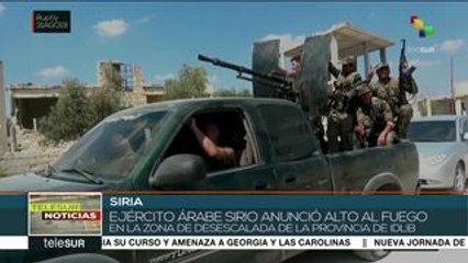 Siria: Ejército árabe anuncia alto al fuego en Idlib