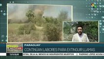 Paraguay: Continúan labores para extinguir llamas