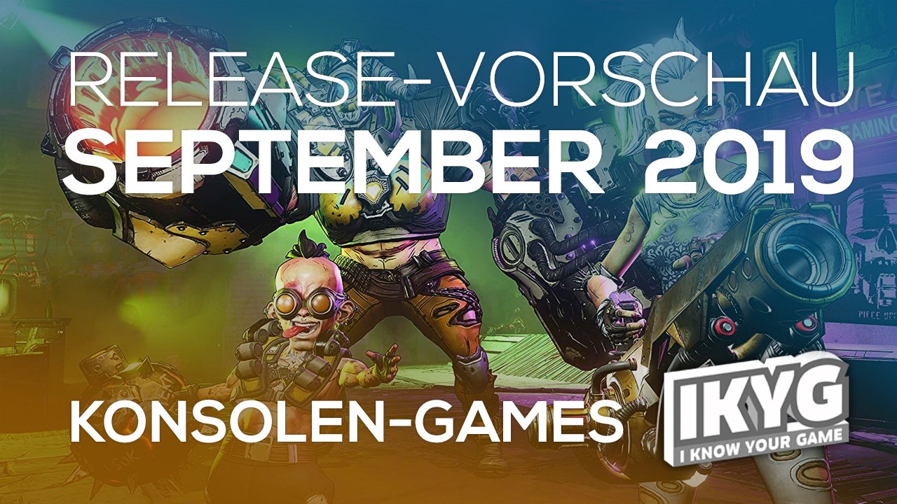 Games-release-vorschau - september  2019 - konsole