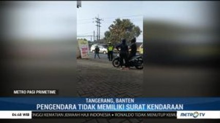 Viral Polisi Tendang Pengendara Motor di Tangerang