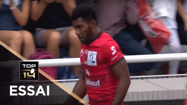 TOP 14 - Essai Noa NAKAITACI (LOU) - Lyon - Toulouse - J2 - Saison 2019/2020