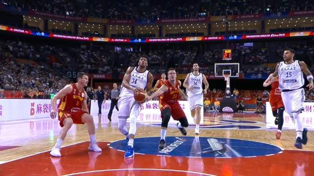 Giannis dunk sends brother wild