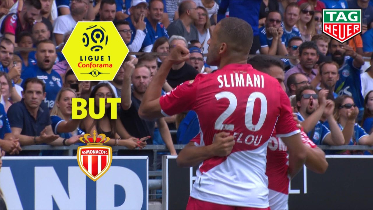 But Islam SLIMANI (11ème) / RC Strasbourg Alsace - AS Monaco - (2-2) - (RCSA-ASM) / 2019-20