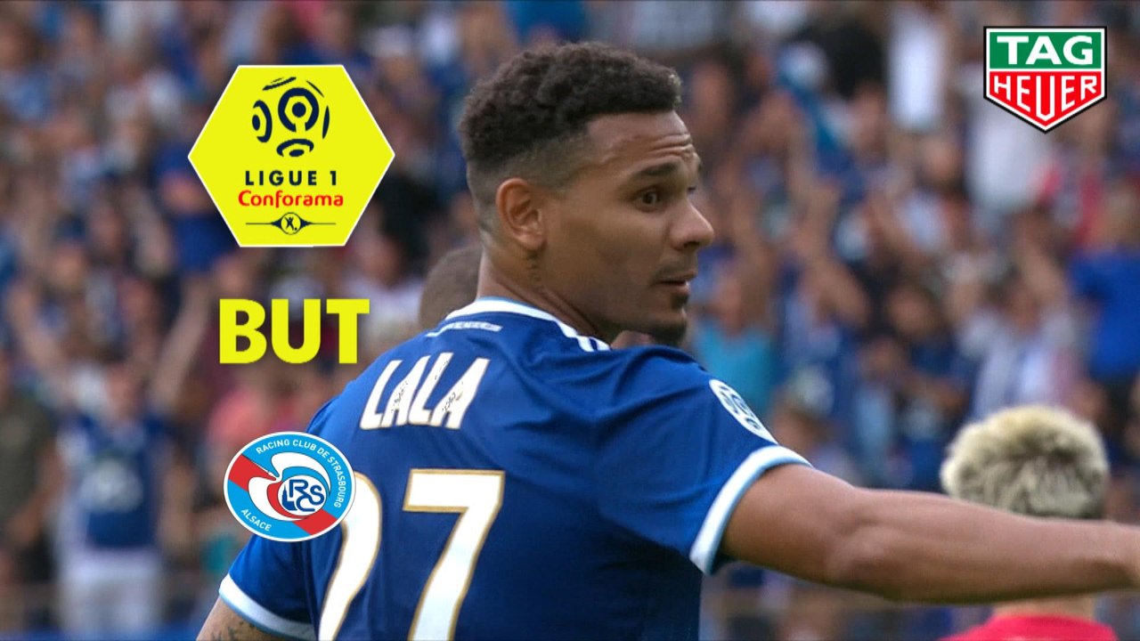 But Kenny LALA (39ème pen) / RC Strasbourg Alsace - AS Monaco - (2-2) - (RCSA-ASM) / 2019-20