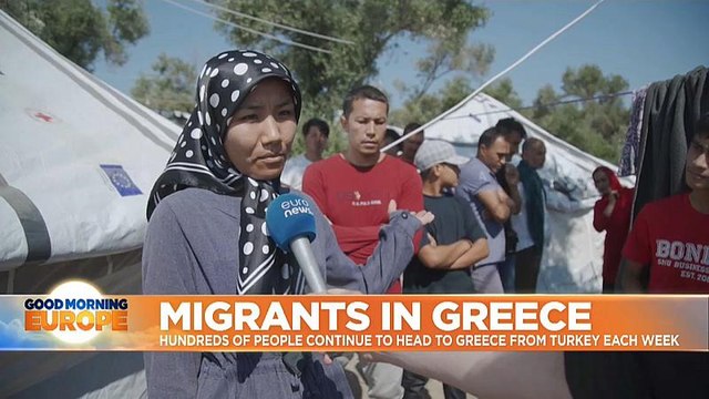 Total of 546 migrants arrive on Greek island of Lesbos in the space of only an hour