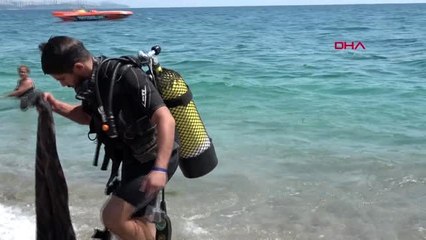 Antalya denizin dibi çöplüğe döndü