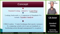 CMA Inter & CA Inter Standard Costing video