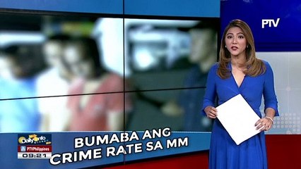 Crime rate sa Metro Manila, bumaba