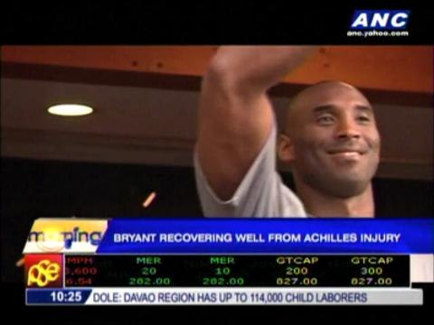Kobe recovering well from Achilles injury