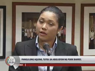 PNoy not in favor of doing away with pork barrel