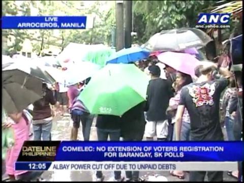 Chaos in Manila as Comelec denies registration extension