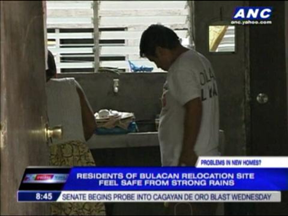 Relocated settlers in Bulacan raise concerns