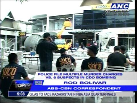 6 suspects in CDO bombing face murder raps