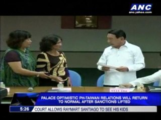 PH optimistic ties with Taiwan to return to normal