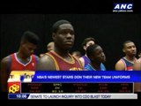 NBA rookies show off new uniforms