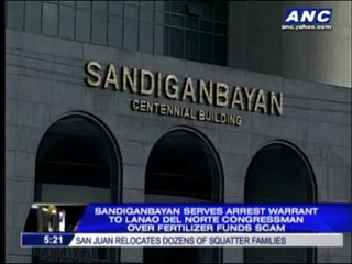 Arrest warrant served vs lawmaker tagged in 'fertilizer scam'