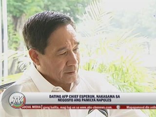 Ex-AFP chief says Napoles family didn't earn from coal