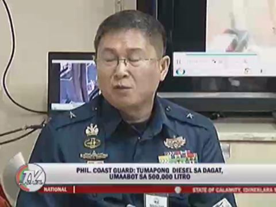 500,000 liters of oil spilled in Cavite