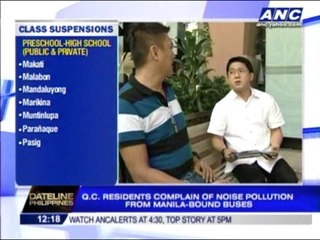 Noise pollution from Manila-bound buses hit
