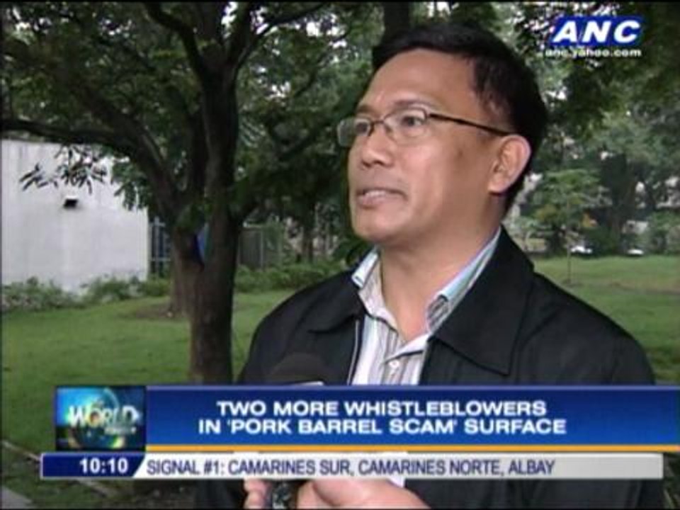 Two more whistleblowers in pork barrel 'scam' surface
