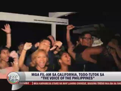 Pinoys in California hold viewing party for 'Voice PH'