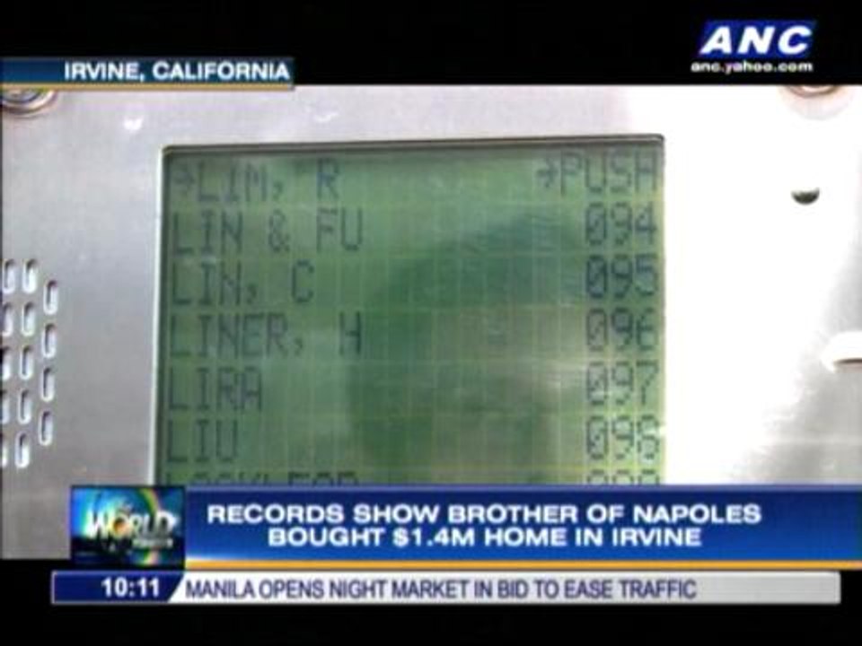 Napoles owns multimillion-dollar US properties