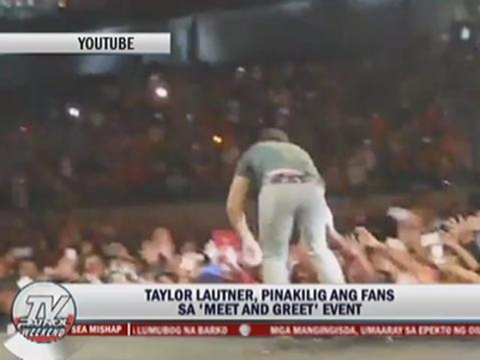 Taylor Lautner meets Pinoy fans