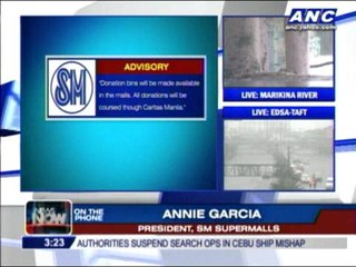 San Miguel, SM help in disaster relief efforts