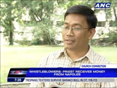 Priest explains ties to Napoles family