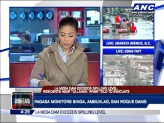 PAGASA closely monitors 3 dams