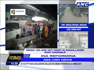 Traffic again at a standstill along SLEX