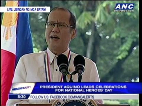 PNoy to Filipinos: Be heroes