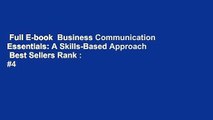 Full E-book  Business Communication Essentials: A Skills-Based Approach  Best Sellers Rank : #4