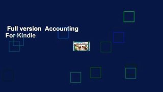 Full version  Accounting  For Kindle