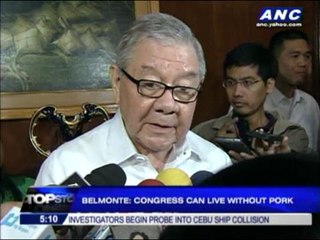 Belmonte: Congress can live without pork