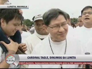 Tagle leads prayer in 'Million People March'