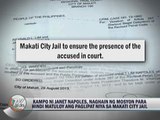 Napoles worries about her security in Makati jail