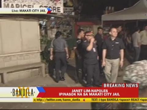 Napoles under tight security in Makati jail