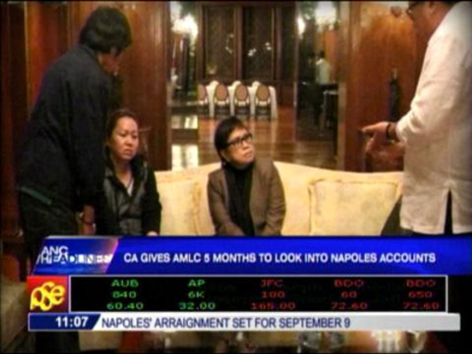 CA gives AMLC 5 months to look into Napoles accounts