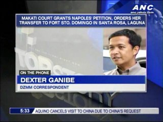 Court orders Napoles transfer to Laguna