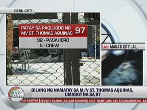 Death toll in Cebu ship collision reaches 97