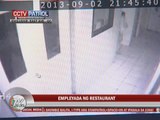 EXCL: Restaurant robbery caught on CCTV