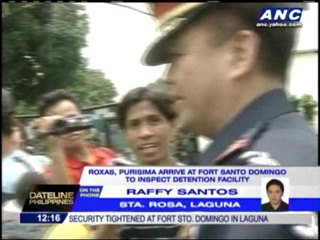 Roxas, Purisima inspect Laguna detention facility
