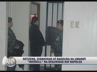 Download Video: Netizens: Security on Napoles an 'overkill'