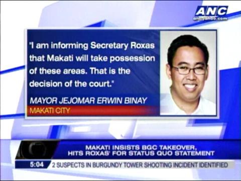 Binay slams Roxas for BGC 'status quo' statement