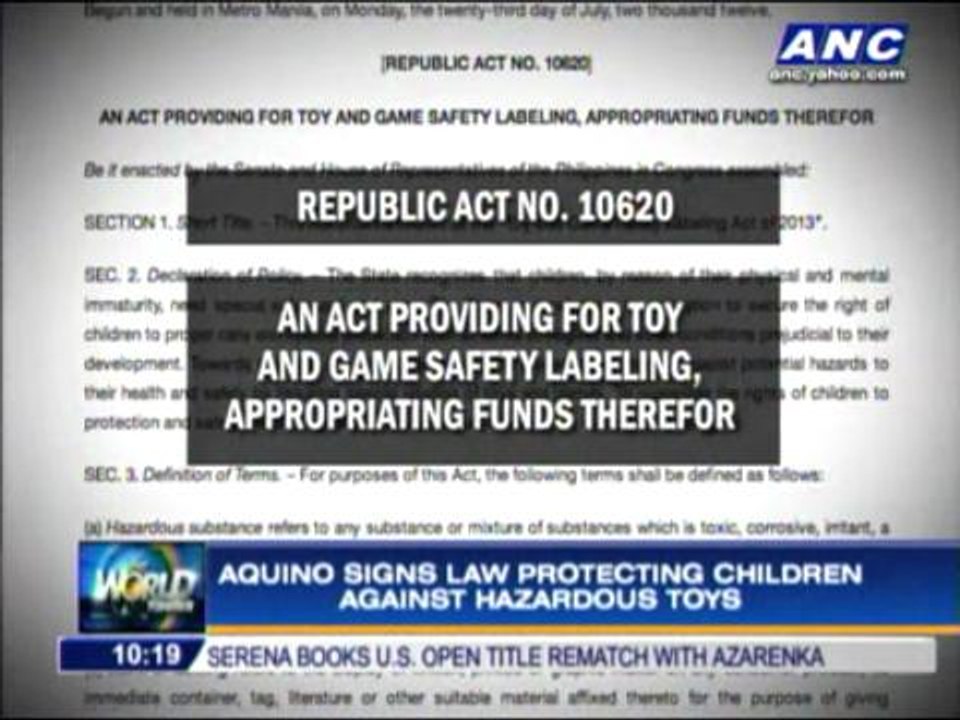Aquino signs law protecting children against ha...