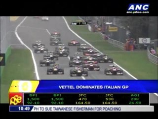 Vettel dominates Italian GP