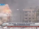 Pope Francis leads prayer for peace in Syria